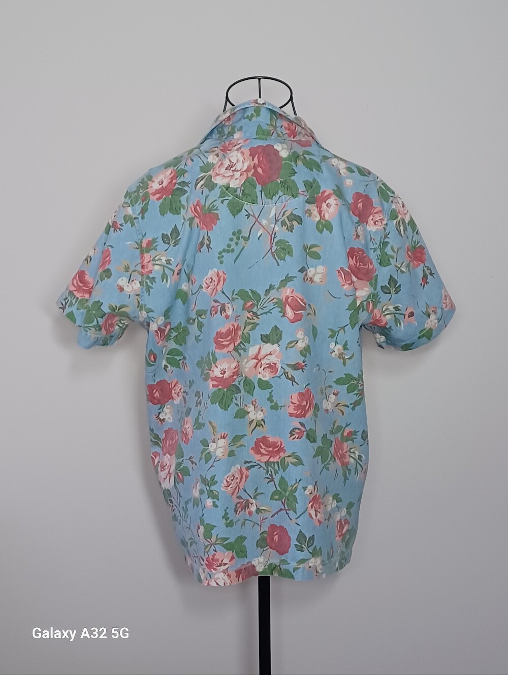 Vintage Gloria Vanderbilt Floral Denim Chambray Shirt - Size L - Picture 2 of 4